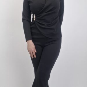 Komplet damski elegancki  czarny, rozmiar uniwersalny