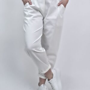 Spodnie bawełniane białe, rozmiar uniwersalny
