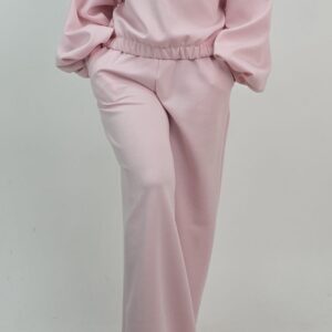 Komplet dresowy masełkowy pastelowy róż, rozmiar uniwersalny