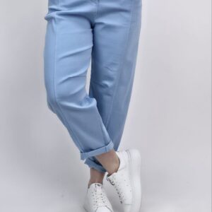 Spodnie damskie bawełniane jasno niebieskie, rozmiar uniwersalny