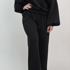 Komplet dresowy masełkowy czarny, rozmiar uniwersalny