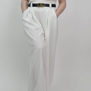 Spodnie typu marcelki śmietankowe, rozmiar uniwersalny