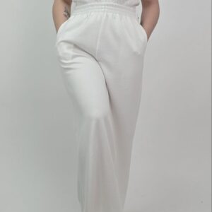 Spodnie NATI białe, rozmiar uniwersalny