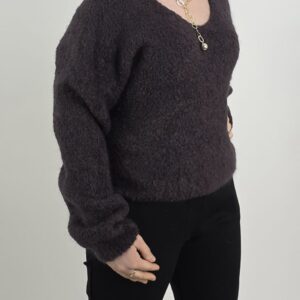 Sweter bukla czekoladowa, rozmiar uniwersalny