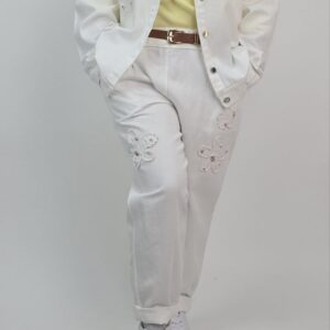 Komplet damski śmietankowy, rozmiar uniwersalny