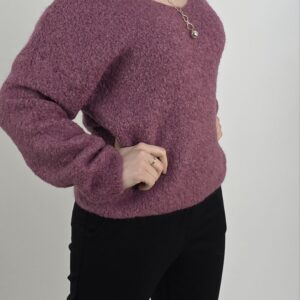 Sweter bukla jagoda, rozmiar uniwersalny
