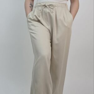 Spodnie damskie jasno beżowe, rozmiar M/L