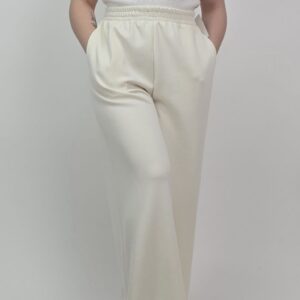 Spodnie NATI śmietankowe, rozmiar uniwersalny