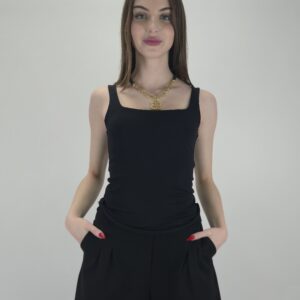 Top damski czarny, rozmiar uniwersalny