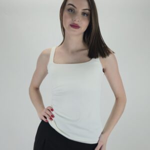 Top damski śmietankowy, rozmiar uniwersalny