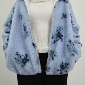 Kurtka polarowa błękitna, rozmiar uniwersalny