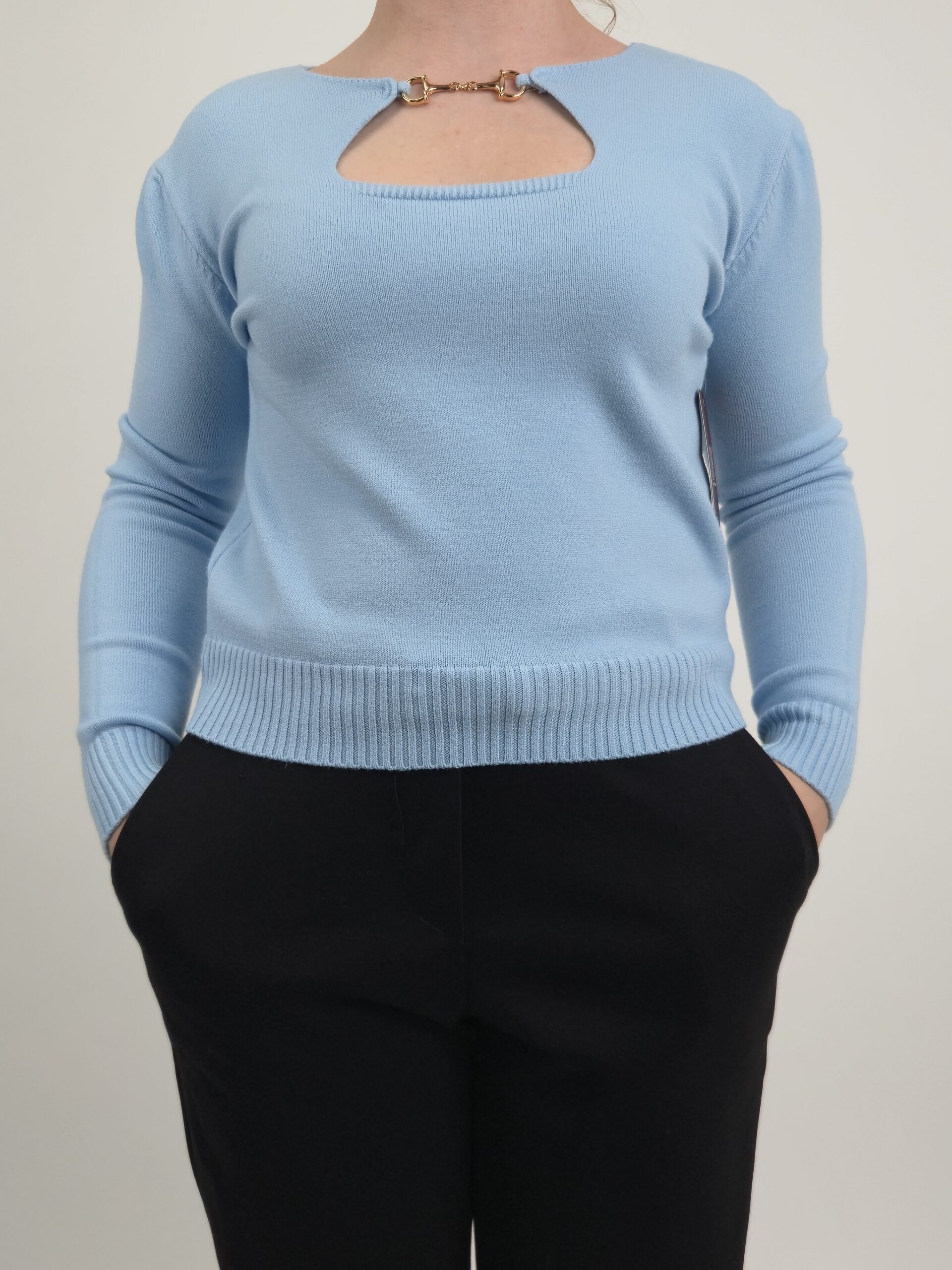 Sweter damski baby blue