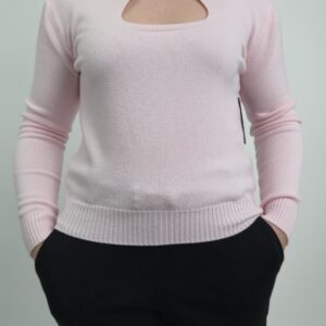 Sweter damski jasno różowy, rozmiar uniwersalny