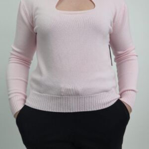Sweter damski jasno różowy