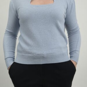 Sweter damski jasno niebieski, rozmiar uniwersalny