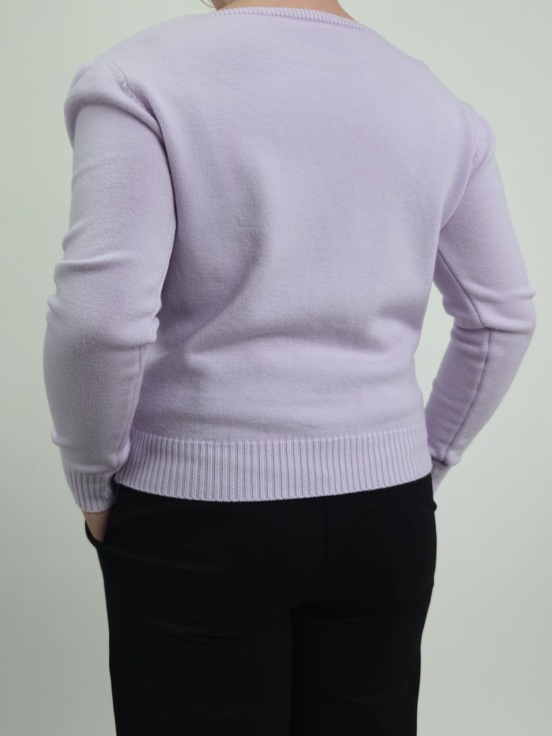 Sweter damski lawendowy - obrazek 3