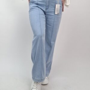 Spodnie jeansowe wide leg z kantką