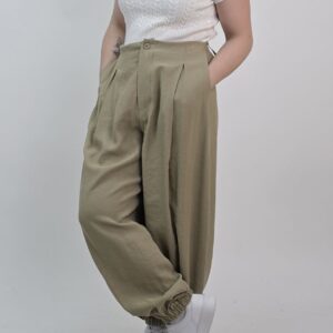 Spodnie Alladynki Oliwkowe, w rozmiarówce