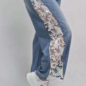 Spodnie Jeansy Lace Side Denim w rozmiarówce