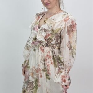 Sukienka Maxi Floral Romance Écru