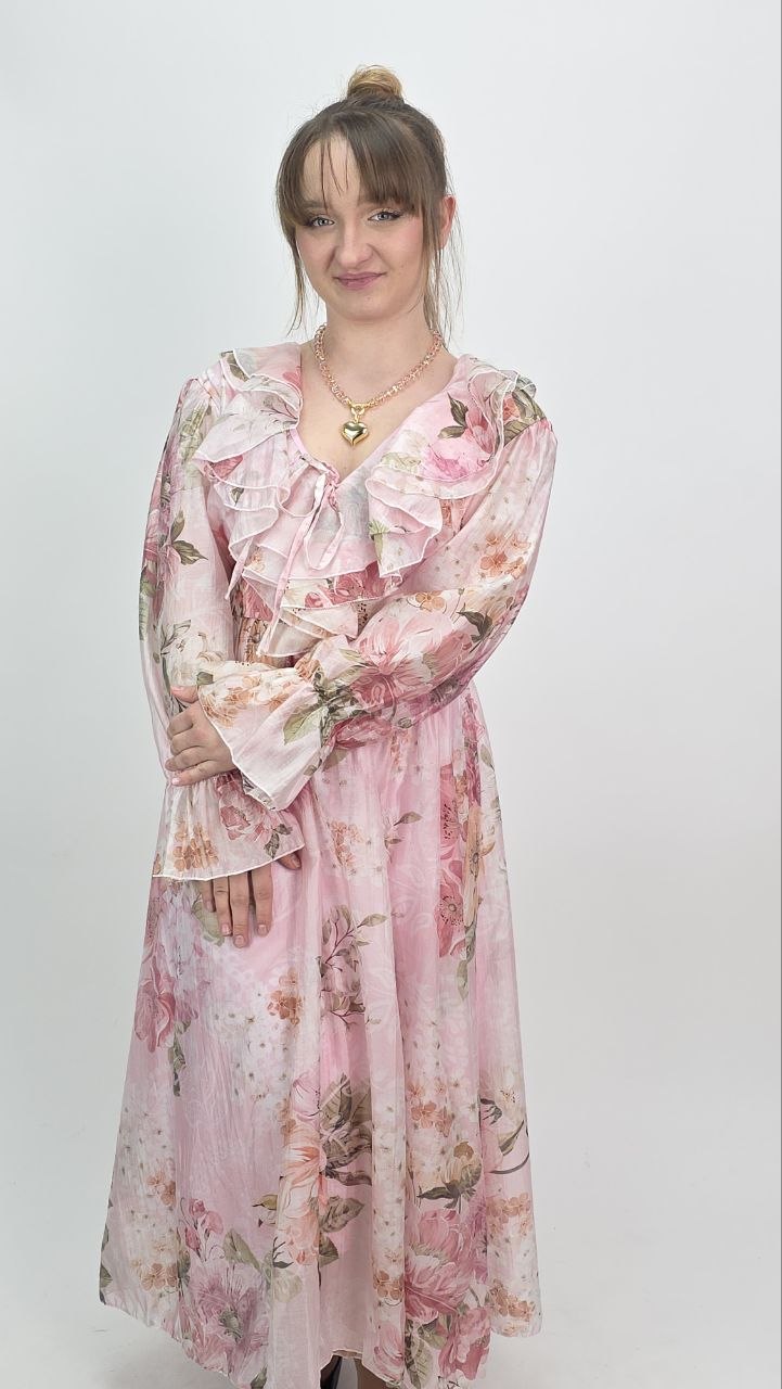 Sukienka Maxi Pink Floral Romance🌸 - obrazek 4