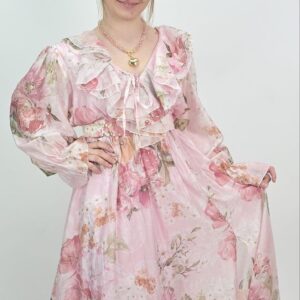 Sukienka Maxi Pink Floral Romance🌸