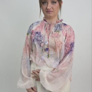 Bluzka w hortensje - Hortensjowa Elegancja