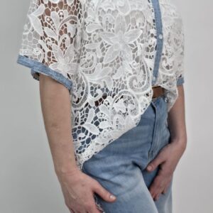 Koszula Lace Denim Elegance