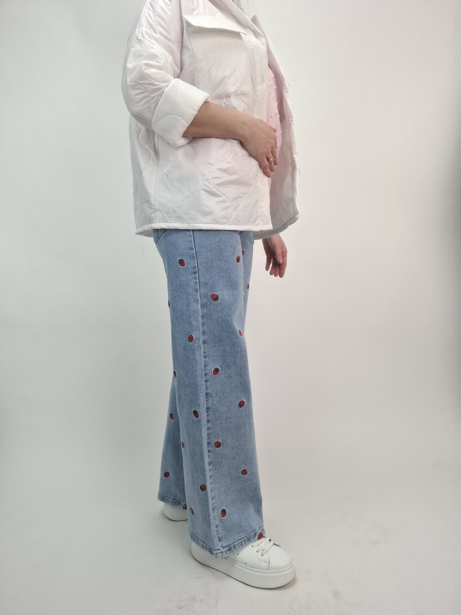 Spodnie Jeansy Strawberry Wide Leg - obrazek 7