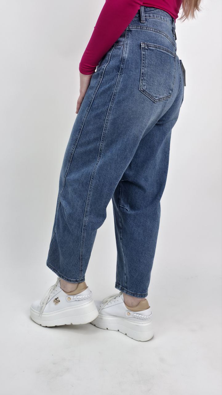 Spodnie Jeansy Balloon Fit Indigo Shape - obrazek 3