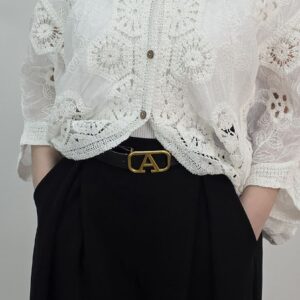 Kardigan haftowany biały bawełniany boho