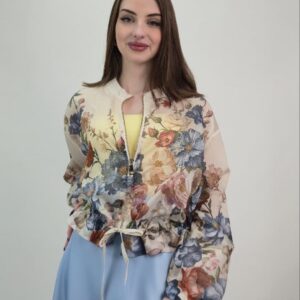 Kurteczka bomber boho lekka na suwak