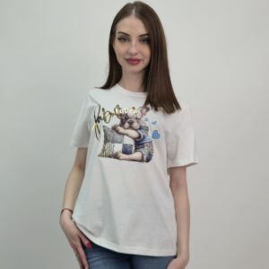 MOPS! T-shirt damski fabulous – bawełna