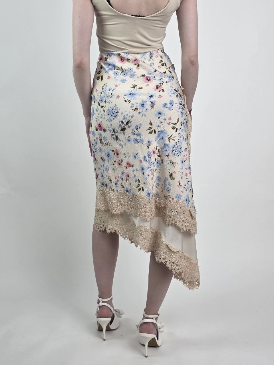 Spódnica Flower Lace Premium Asymetryczna - obrazek 3