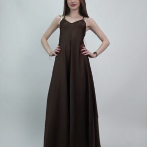 Czeko sukienka satynowa maxi elegancka