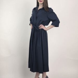 Sukienka Milano Navy Szmizjerka Premium