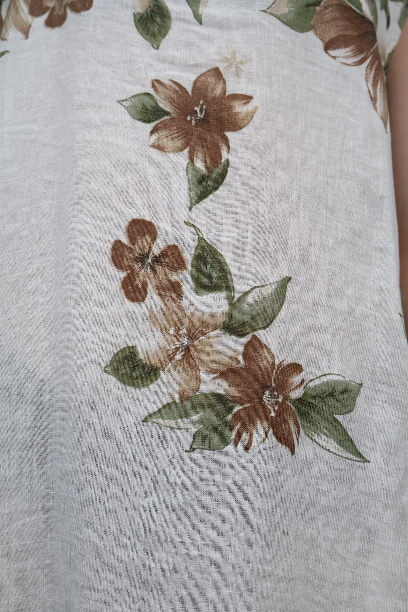 Sukienka Linen Blossom lniana maxi z kwiatami - obrazek 2