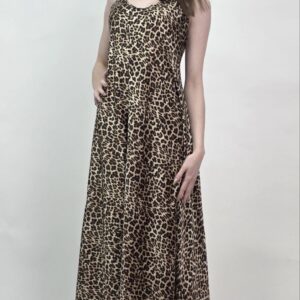 Sukienka Maxi Wild Elegance Leopard