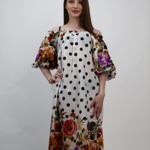 Sukienka Midnight Bloom – bawełniana w kwiaty