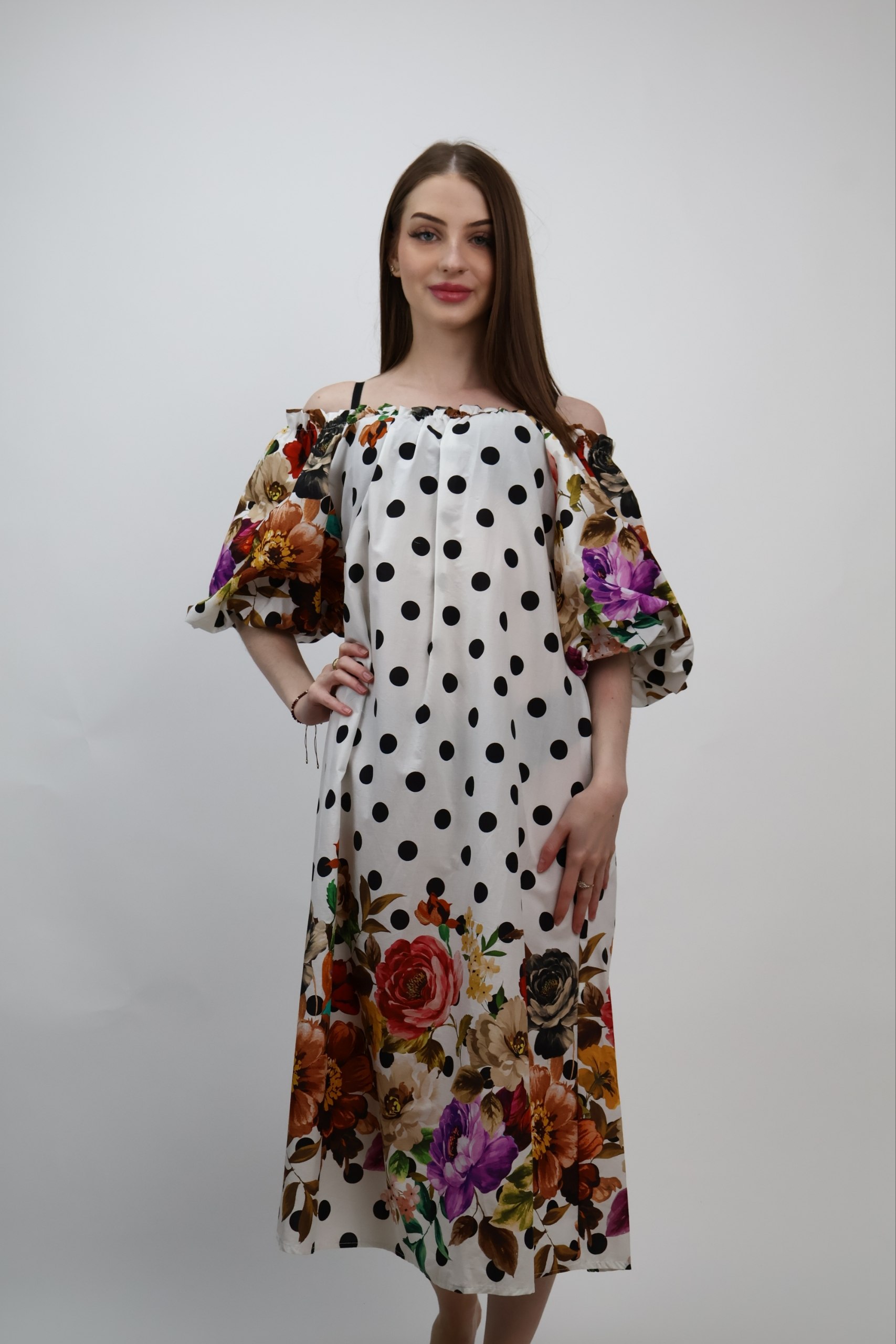Sukienka Midnight Bloom – bawełniana w kwiaty