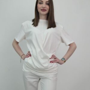 Bluzka Jemiołka biała Elegancja i Komfort