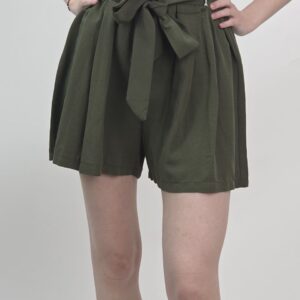 🌿 Lniano-Wiskozowe Szorty Safari Chic 🌿