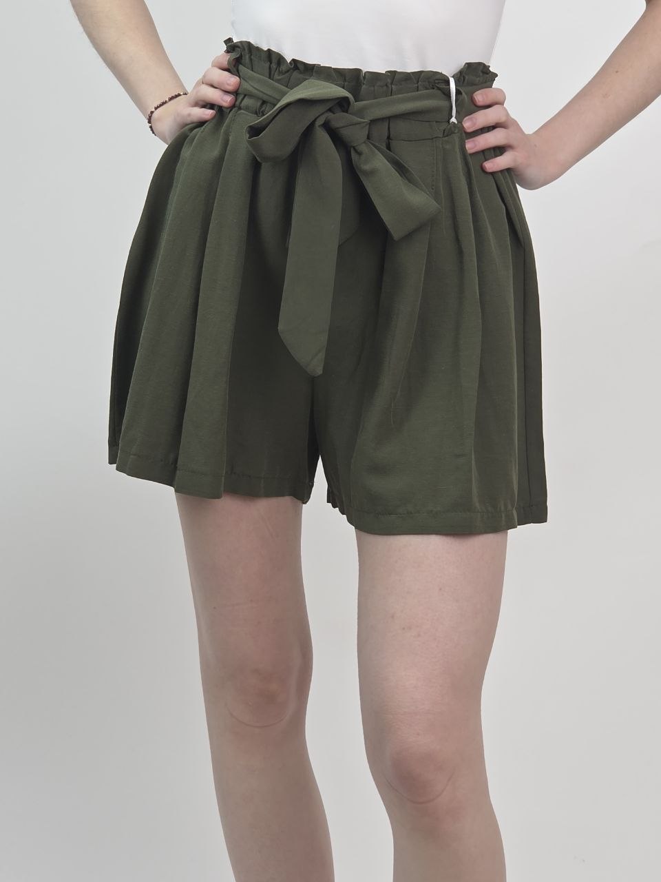 🌿 Lniano-Wiskozowe Szorty Safari Chic 🌿