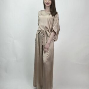 Komplet satynowy Champagne Elegance