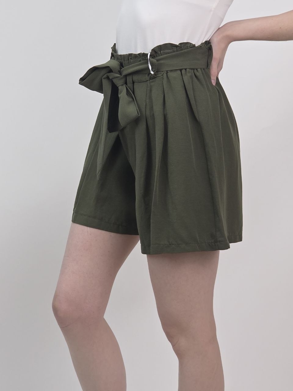 🌿 Lniano-Wiskozowe Szorty Safari Chic 🌿 - obrazek 2