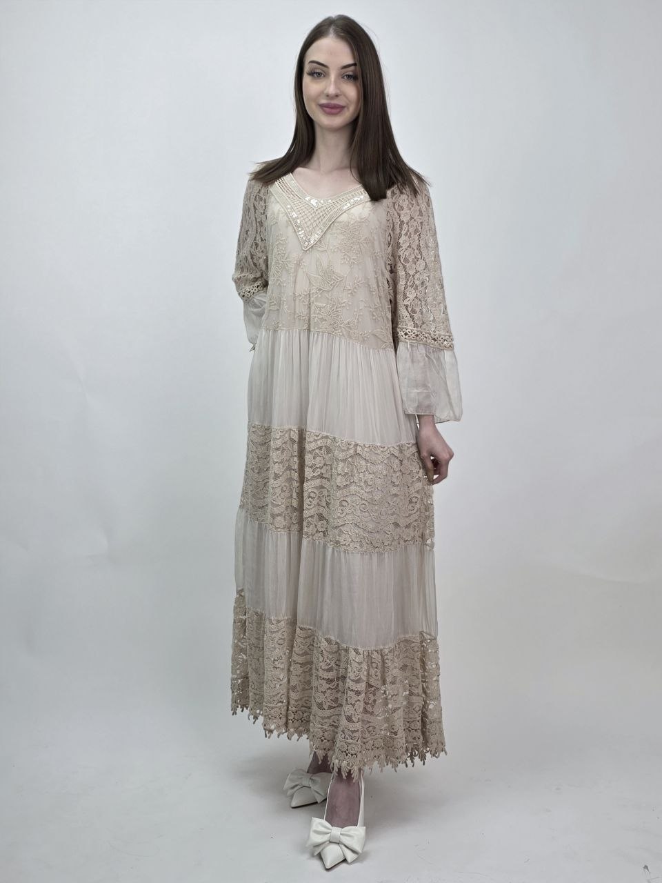 Sukienka Silk Romance koronkowa premium jedwab