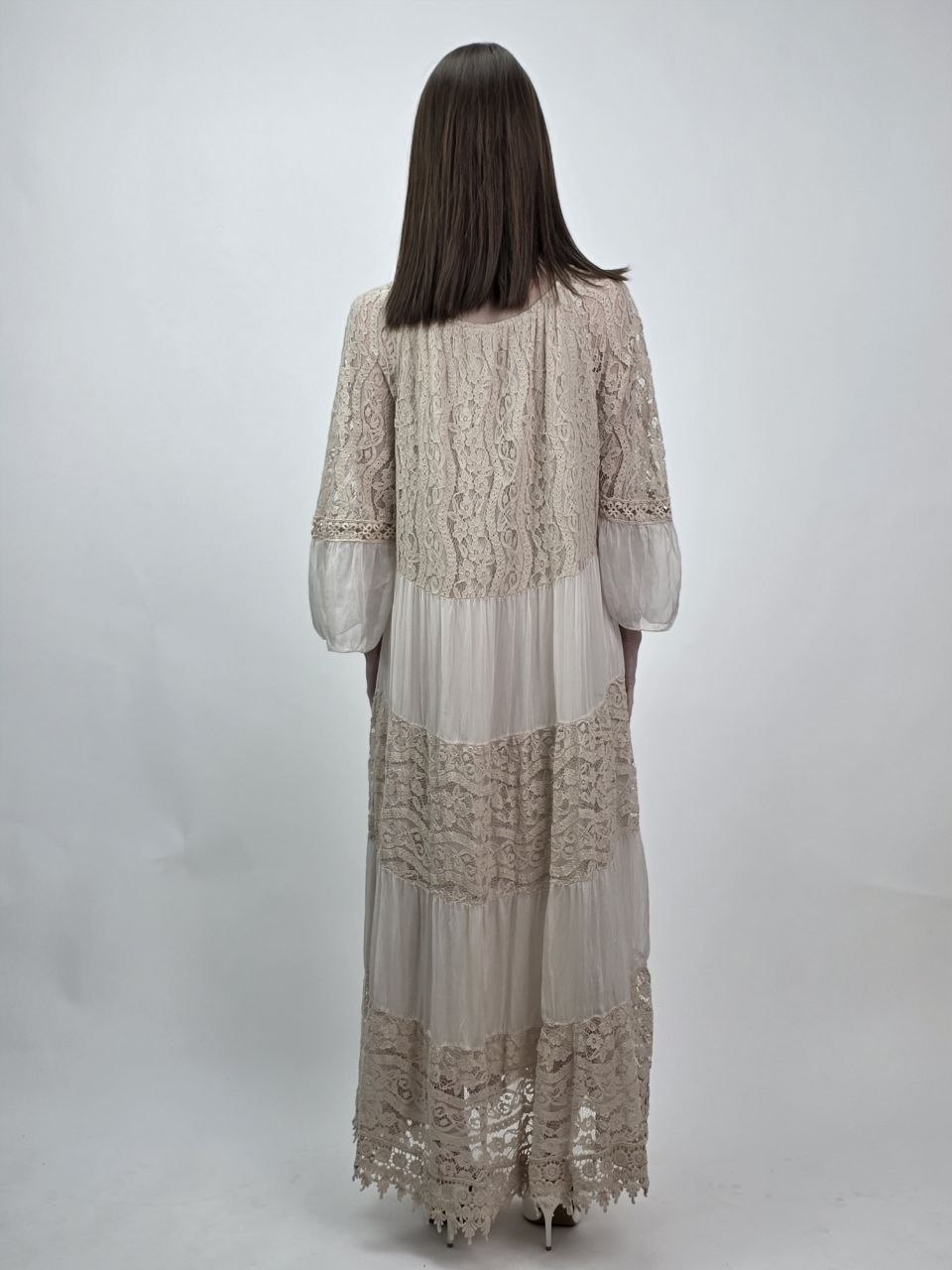 Sukienka Silk Romance koronkowa premium jedwab - obrazek 3