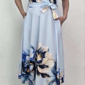 Sukienka Maxi Blue Blossom Premium