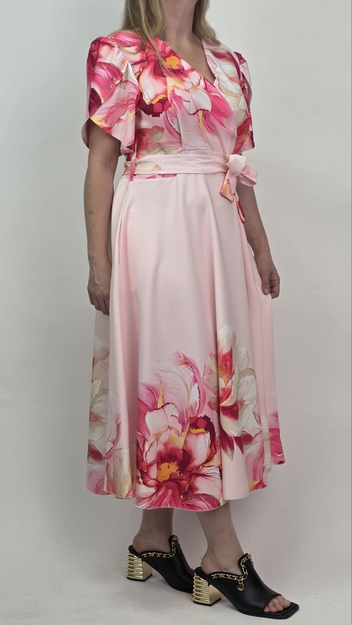 Sukienka Maxi Pink Blossom Premium