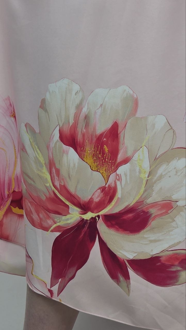 Sukienka Maxi Pink Blossom Premium - obrazek 4